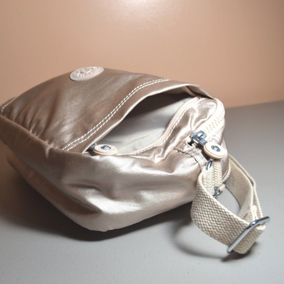 Kipling Benci Like New Metallic Gold Crossbody Bag - Picture 6 of 16